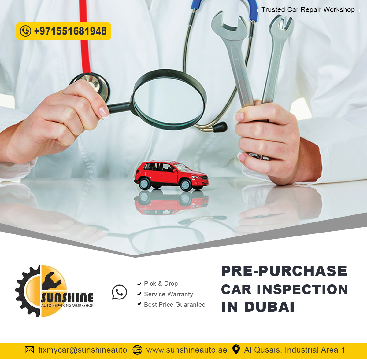 Vehicle Pre-Purchase Inspections - Sunshine Auto Car Repair Workshop